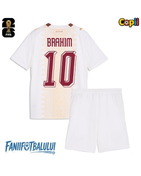Maroc Brahim Diaz #10 Echipament de Fotbal Replică Mondial 2026 Copii Deplasare (+ Șorturi)
